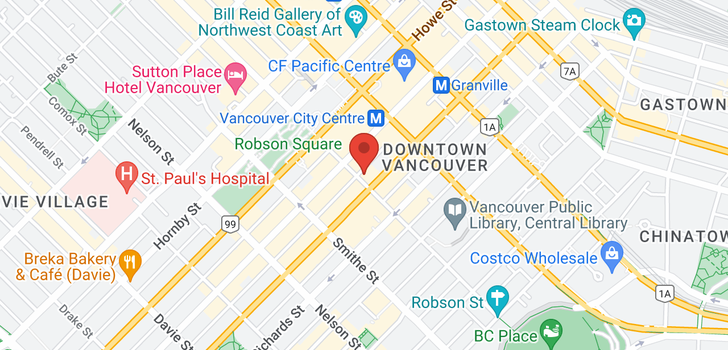 map of 1755 ROBSON STREET